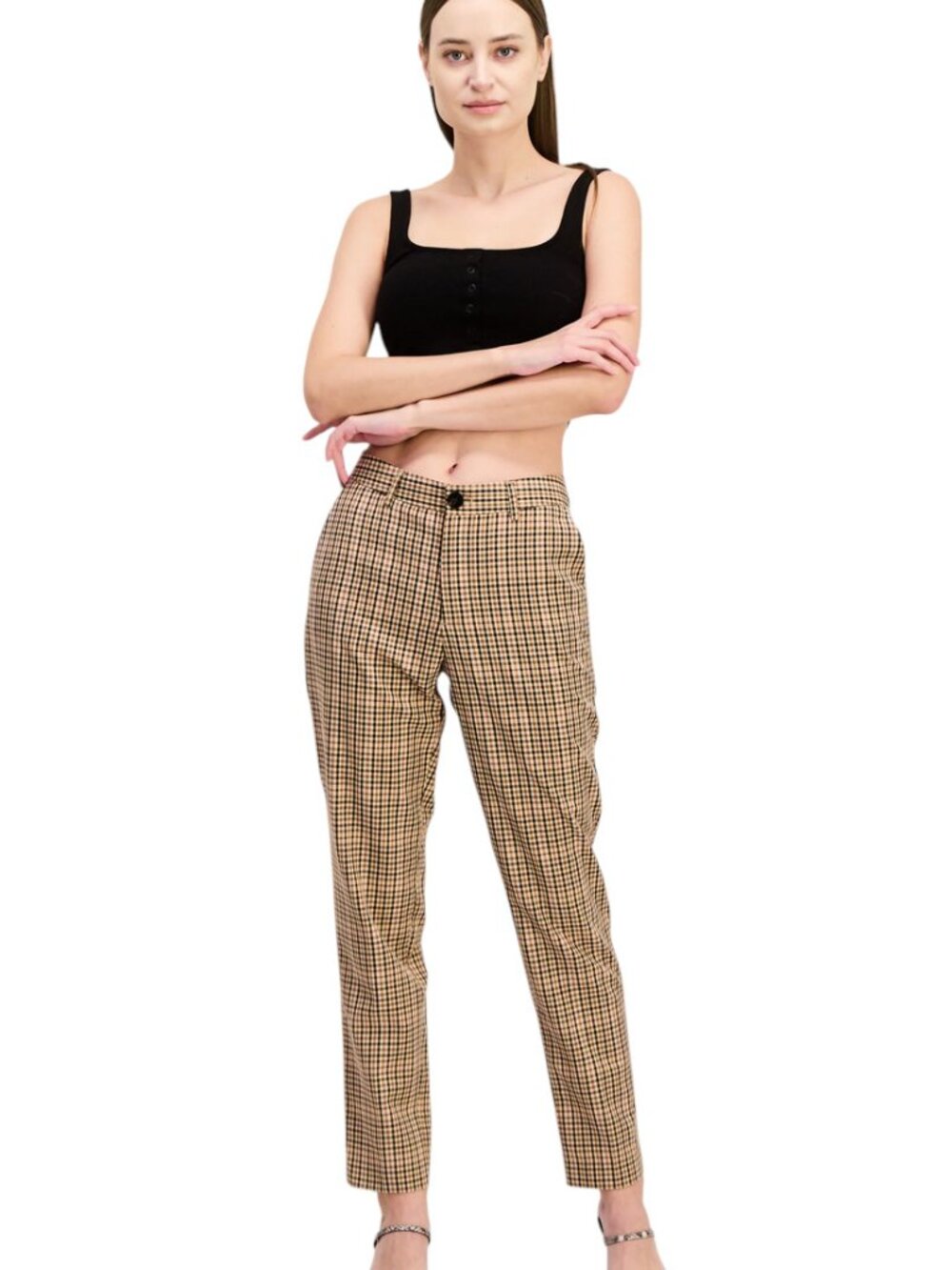 Scotch & Soda Lowry Plaid Straight-Leg Pants Winter Edition Size 27